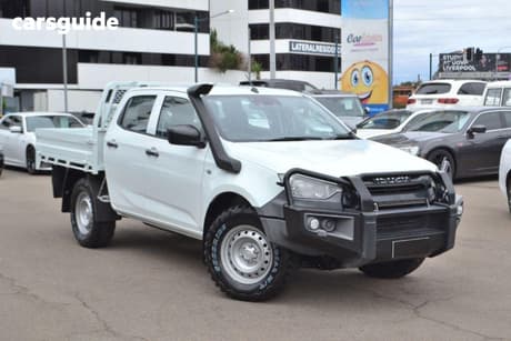White 2022 Isuzu D-MAX Crew Cab Chassis Sx (4X4)
