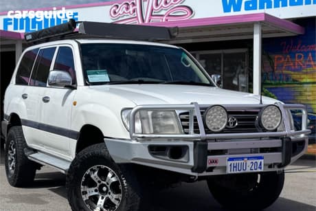 White 2003 Toyota Landcruiser Wagon Gxl (4X4)