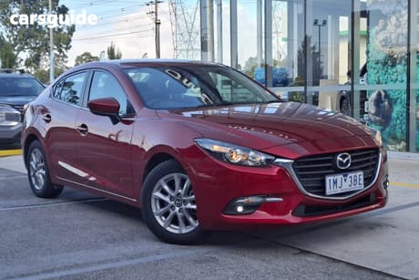 Red 2018 Mazda 3 Sedan Maxx Sport