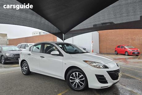 White 2009 Mazda 3 Sedan Neo