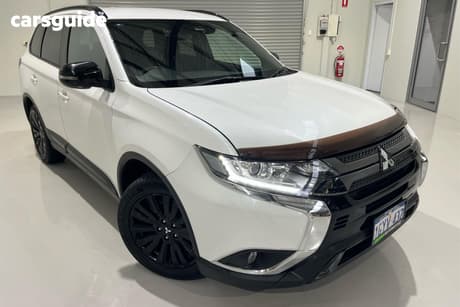 White 2020 Mitsubishi Outlander Wagon Black Edition 7 Seat (2Wd)