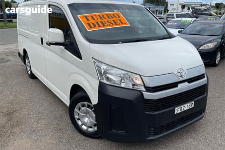 White 2020 Toyota HiAce Van Lwb