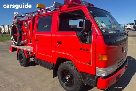 Red 1998 Toyota Dyna Ute Tray
