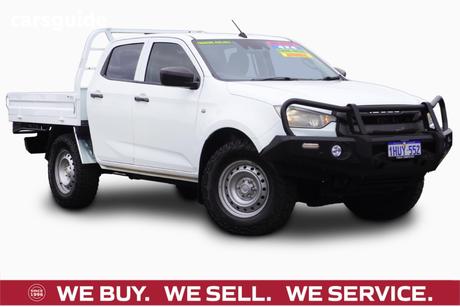 White 2020 Isuzu D-MAX Crew Cab Chassis Sx (4X4)