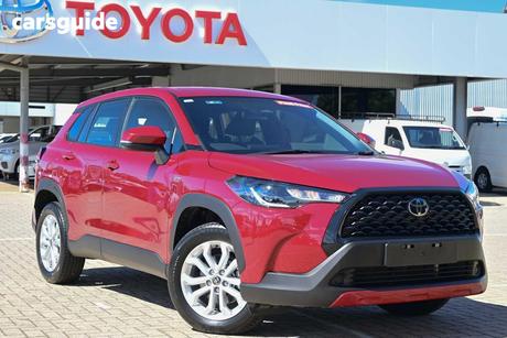 Red 2025 Toyota Corolla Cross Wagon Gx 2Wd Hybrid