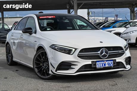 White 2020 Mercedes-Benz A35 Sedan 4Matic