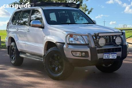 White 2008 Toyota Landcruiser Prado Wagon Gxl (4X4)
