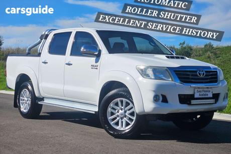 White 2012 Toyota Hilux Dual Cab Pick-up Sr5 (4X4)