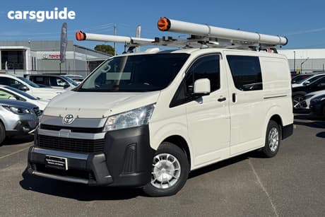 White 2022 Toyota HiAce Van Lwb
