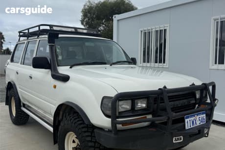 White 1994 Toyota Landcruiser Hardtop Lwb (4X4)