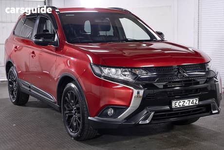 Red 2018 Mitsubishi Outlander Wagon Black Edition 7 Seat (2Wd)