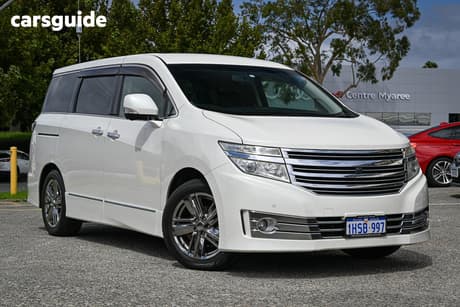 White 2012 Nissan Elgrand OtherCar RIDER BLACK LINE