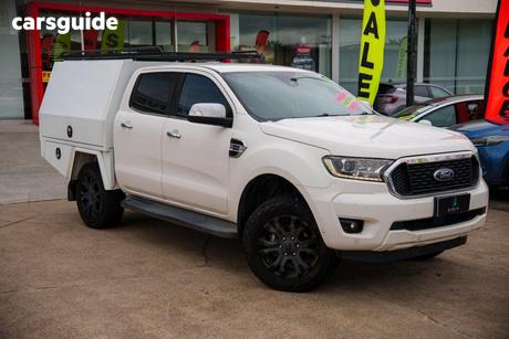 White 2021 Ford Ranger Double Cab Chassis Xlt 2.0 (4X4)