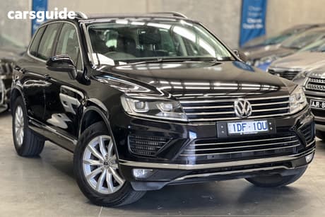 Black 2015 Volkswagen Touareg Wagon V6 Tdi