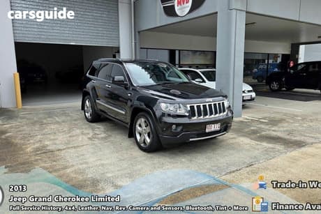 Black 2013 Jeep Grand Cherokee Wagon Limited (4X4)