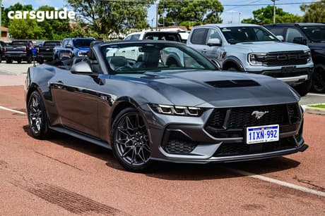 Grey 2025 Ford Mustang Convertible Gt 5.0 V8
