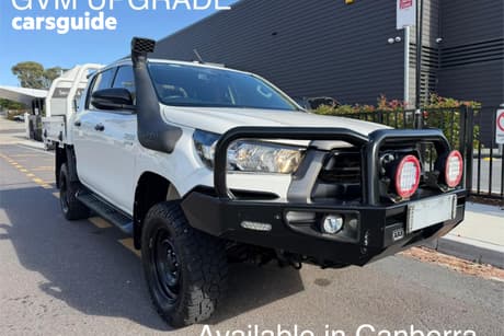 White 2021 Toyota Hilux Double Cab Chassis Sr (4X4)