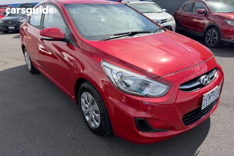 Red 2016 Hyundai Accent Sedan ACTIVE RB4 MY17