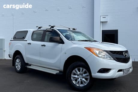 White 2015 Mazda BT-50 Dual Cab Utility Xt (4X4)