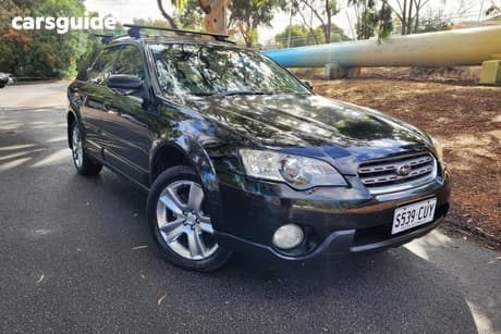 Black 2005 Subaru Outback Wagon 3.0R Premium