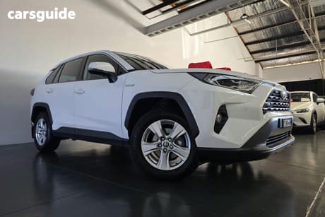 White 2020 Toyota RAV4 Wagon Gx 2Wd Hybrid