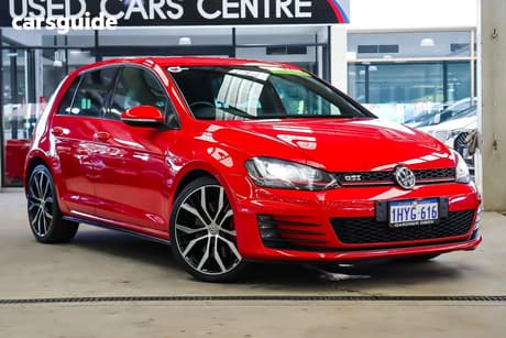 Red 2014 Volkswagen Golf Hatchback Gti Performance