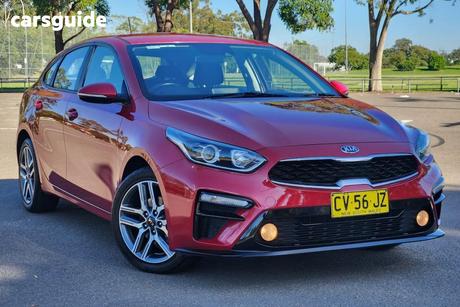 Red 2019 Kia Cerato Hatchback Sport Nav