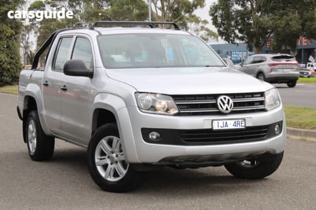 Silver 2016 Volkswagen Amarok Dual Cab Chassis Tdi420 Core Edition (4X4)