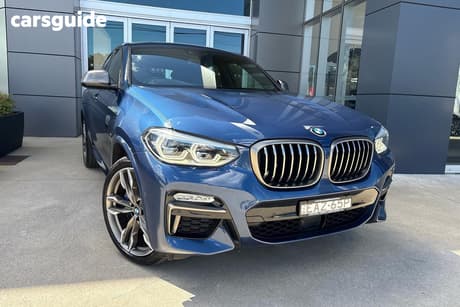Blue 2019 BMW X4 Coupe M40I