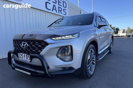 Silver 2019 Hyundai Santa FE Wagon Highlander Crdi Satin Awd