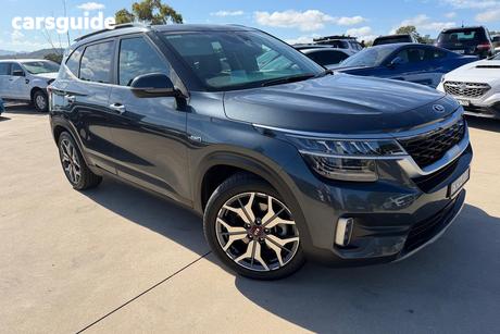 Black 2020 Kia Seltos Wagon Gt Line (Awd)