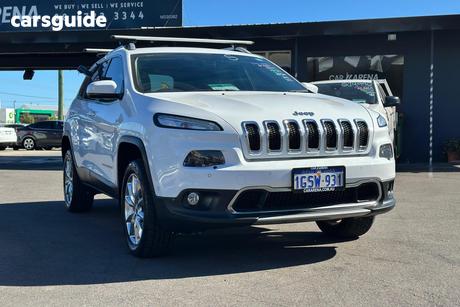 White 2016 Jeep Cherokee SUV LIMITED (4X4) KL MY16