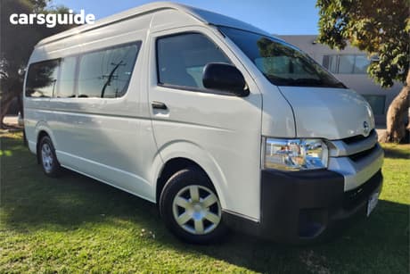 White 2018 Toyota HiAce Bus Commuter