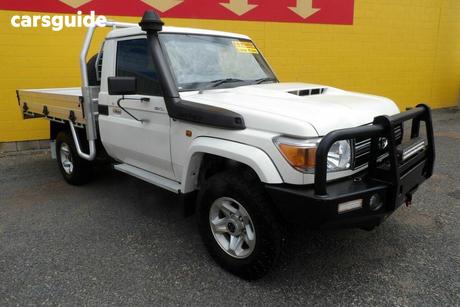 White 2021 Toyota Landcruiser Cab Chassis Gxl