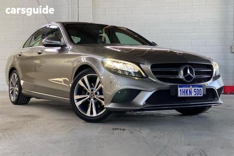 Silver 2019 Mercedes-Benz C200 Sedan Eq (Hybrid)