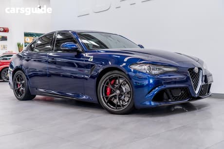 Blue 2017 Alfa Romeo Giulia Sedan Quadrifoglio (Qv)