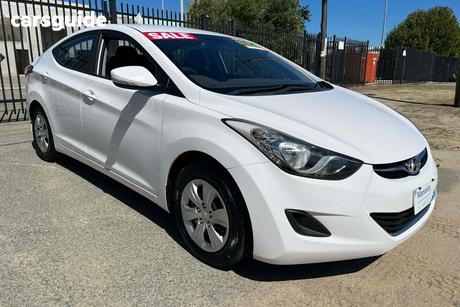White 2012 Hyundai Elantra Sedan Active