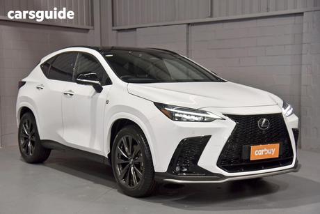 White 2025 Lexus NX350H Wagon F Sport Hybrid Awd