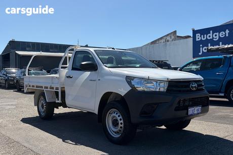 White 2019 Toyota Hilux Cab Chassis Workmate Hi-Rider