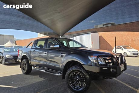 Grey 2013 Ford Ranger Dual Cab Utility Xlt 3.2 (4X4)
