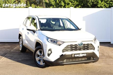 White 2020 Toyota RAV4 Wagon Gx 2Wd Hybrid
