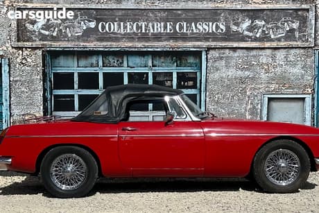 Red 1969 MG MGB Convertible SPORTS MK II