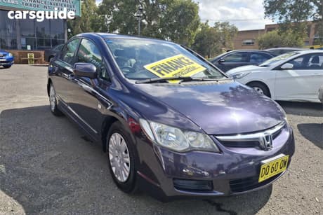 Purple 2007 Honda Civic Sedan Vti