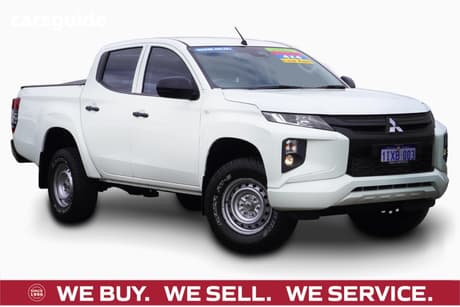 White 2020 Mitsubishi Triton Double Cab Pick Up Glx Adas (4X4)