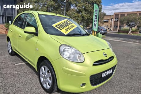 Green 2013 Nissan Micra Hatchback Ti
