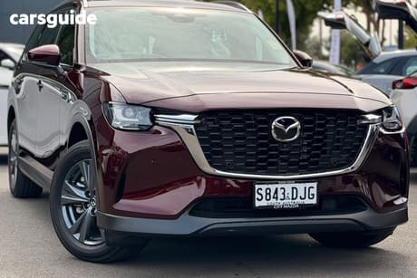 Red 2025 Mazda CX-80 Wagon P50E Touring
