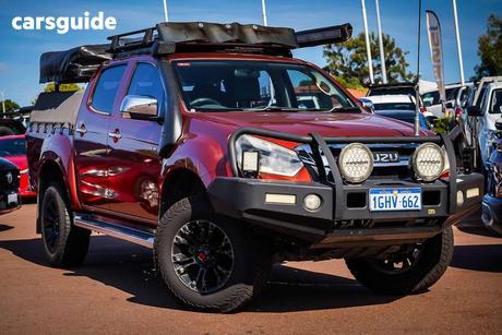 Red 2017 Isuzu D-MAX Crew Cab Utility Ls-U Hi-Ride (4X4)