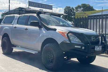 Silver 2012 Mazda BT-50 Dual Cab Utility Xt (4X4)
