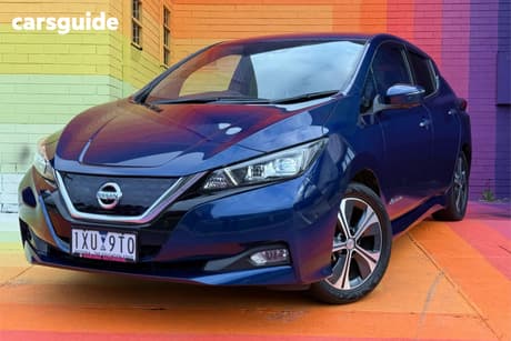 Blue 2019 Nissan Leaf Hatchback