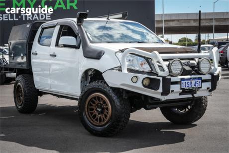 White 2015 Isuzu D-MAX Crew Cab Chassis Sx (4X4)